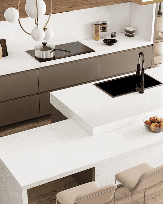 Vena Oro luxury quartz slab